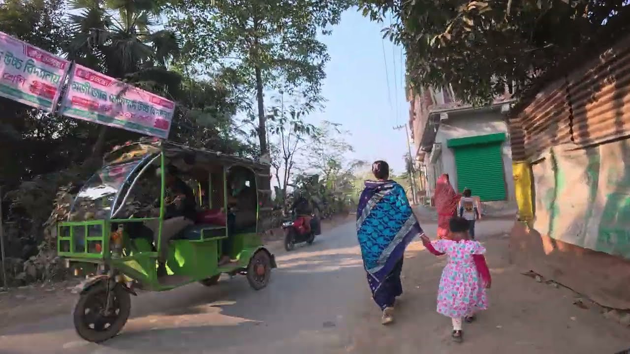 Peaceful Cycle Ride | Autorickshaw Roads, Nature Views & Birds Chirping