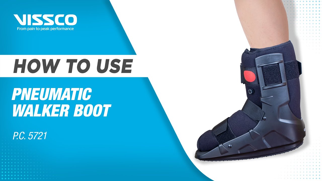 How to Wear and When to Use a Pneumatic Walker Boot | Vissco  Pneumatic Walker Boot.