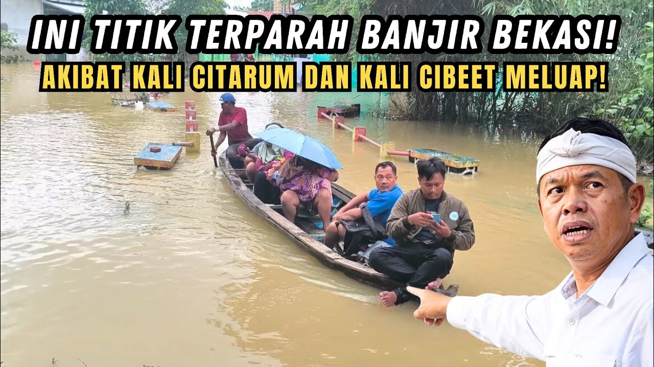 KDM HARUS TAU❗INI TITIK TERPARAH BANJIR DI KABUPATEN BEKASI❗KALI CITARUM DAN KALI CIBEET MELUAP❗