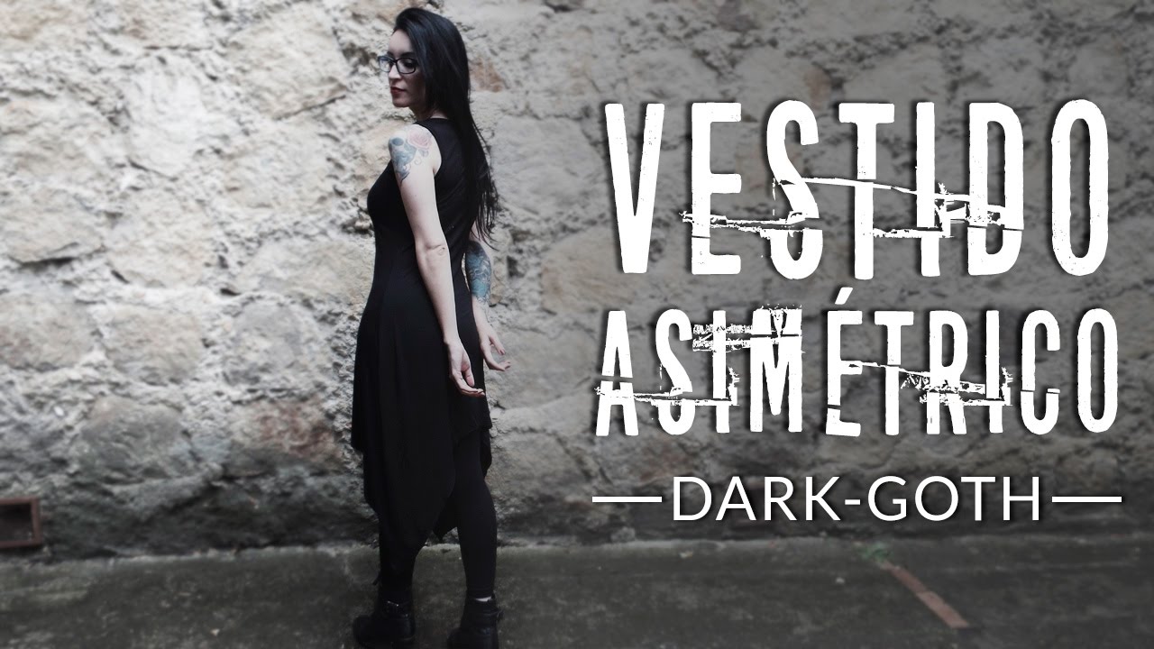 DIY CÓMO HACER VESTIDO LARGO Y ASIMÉTRICO CON PUNTAS: estilo oscuro - gótico | AngieRomeroDIY