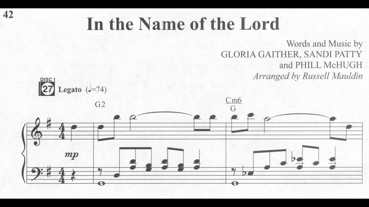 In The Name of the Lord, arr. Russell Mauldin