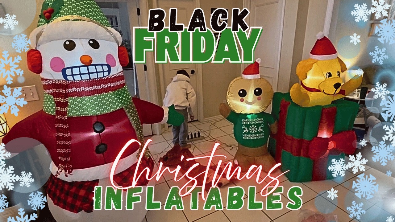 Our Black Friday Inflatables from At Home! 🎄☃️🎅 #inflatable #blowup #christmas #unboxing #athome 