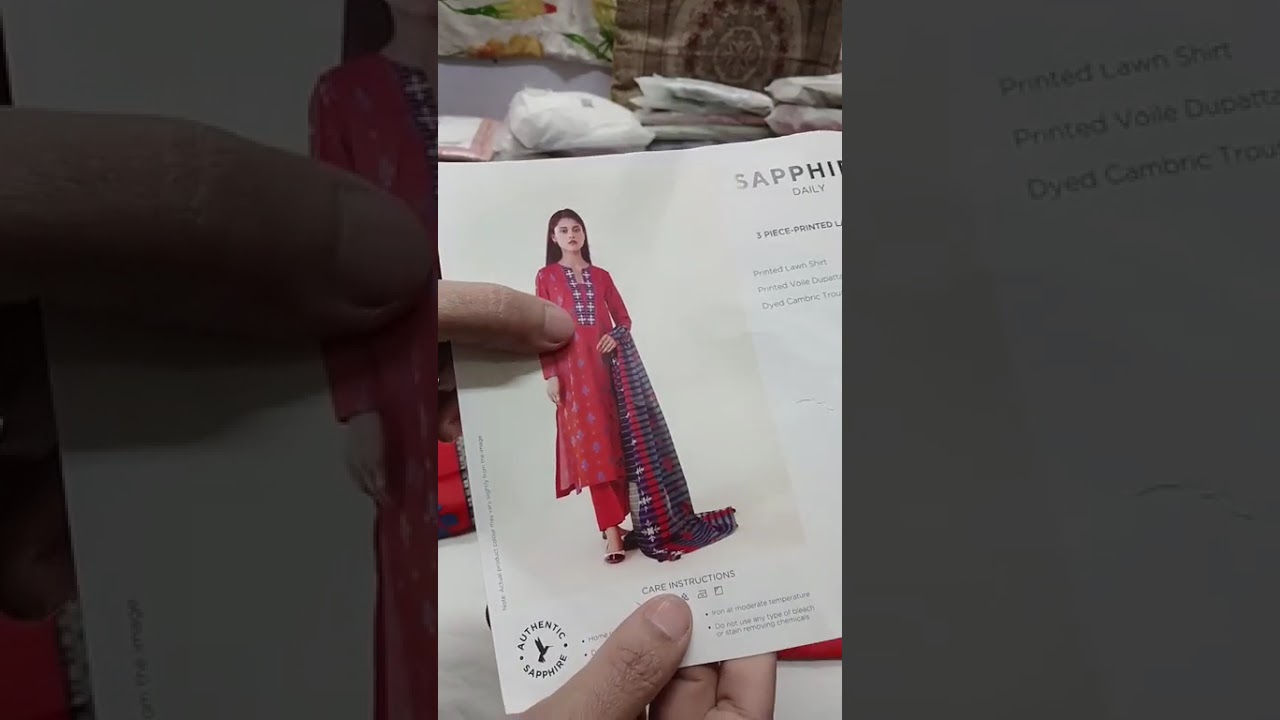 Sapphire print and embroidered 2 pice 3 pice #sapphire #sapphirelawncollection #sapphirelawn2024 