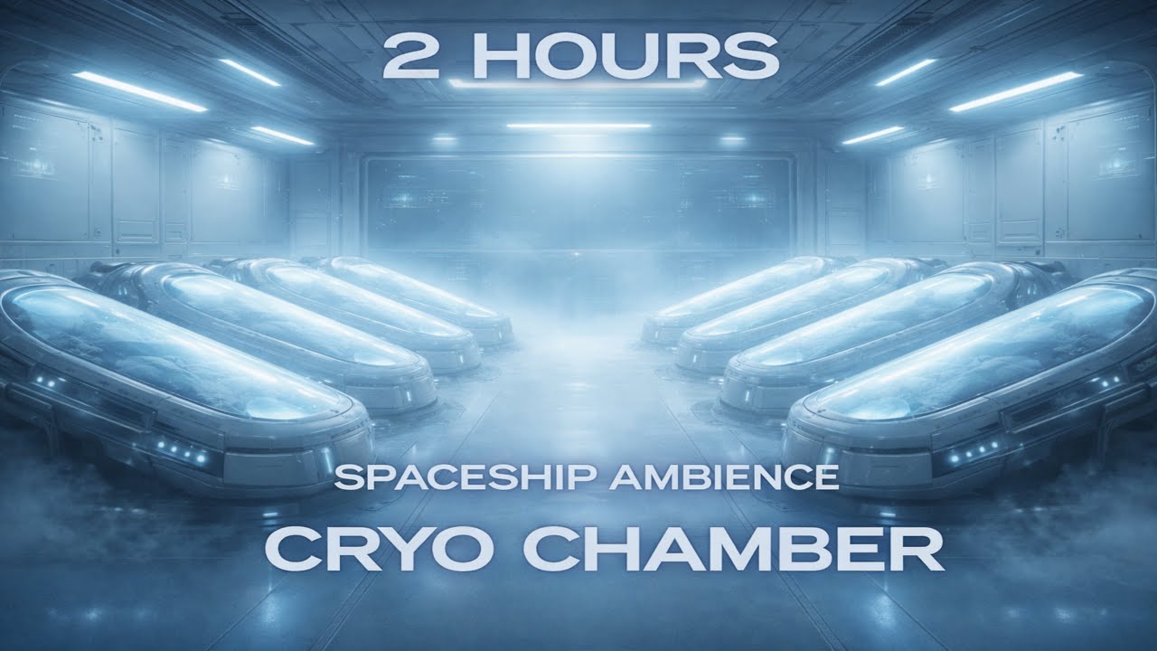 Spaceship Interior Ambience – Cryo Chamber | Sleep & Deep Rest (2 Hours)