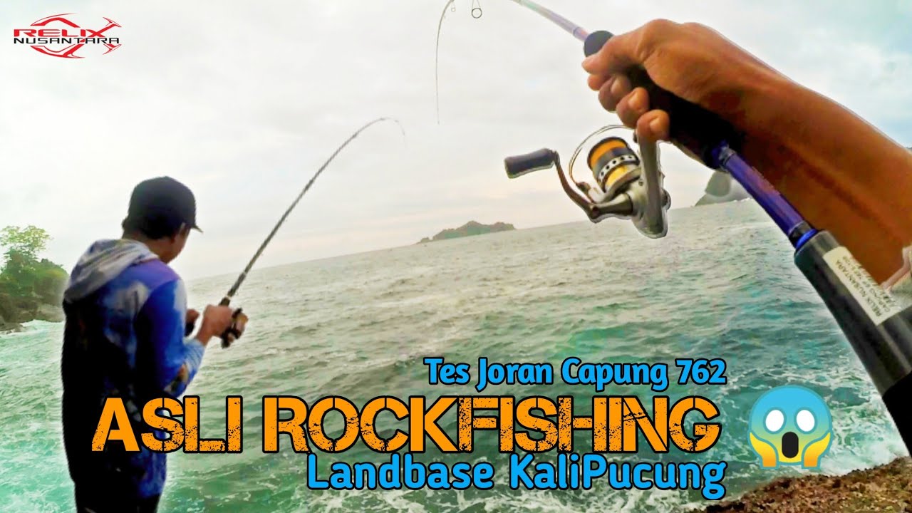 TES JORAN CAPUNG BLUE SPIDER DI SPOT ROCK FISHING | LANDBASE KALIPUCUNG