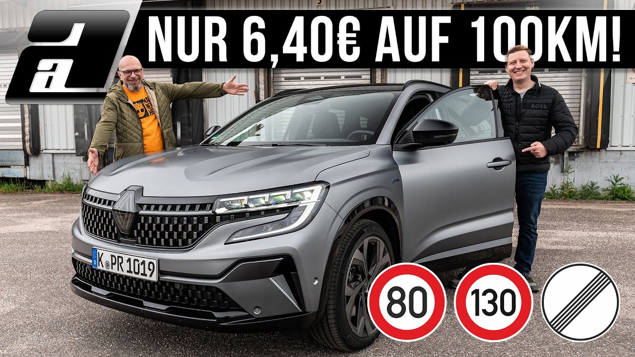 2024 Renault Espace E-Tech | UNTER 4 Liter auf 100km! |  Verbrauchstest