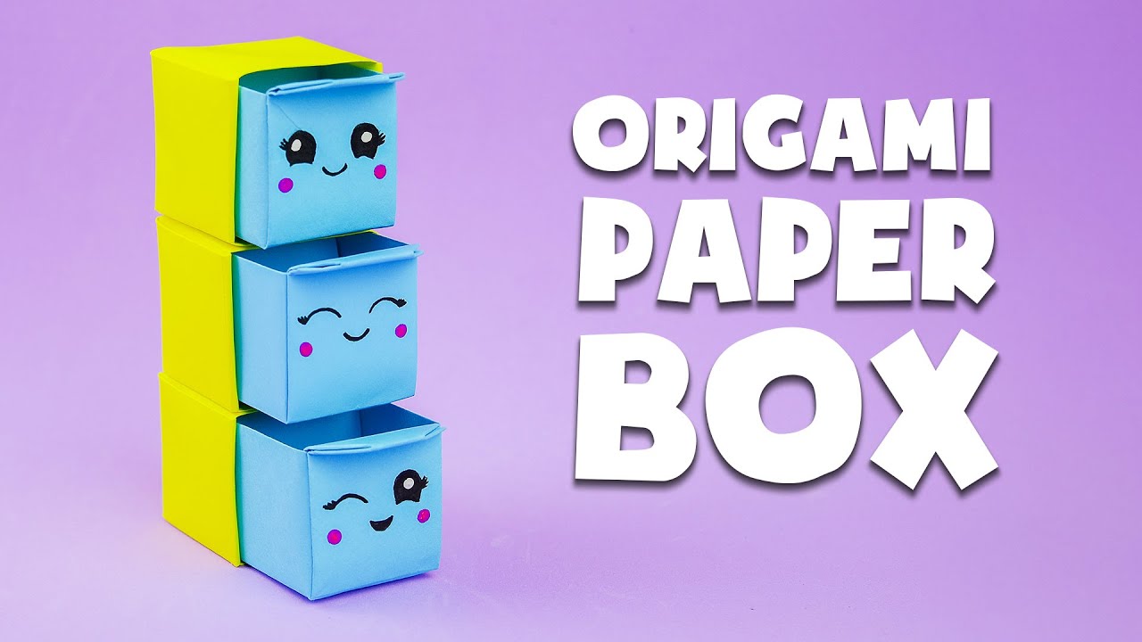 Tutorial: portaoggetti di carta origami | DIY Lavoretti di carta | Origami Paper Box
