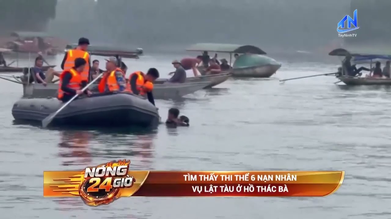 Tìm thấy t/h/i t/h/ể 6 nạn nhân vụ lật tàu ở hồ Thác Bà | TayNinhTV