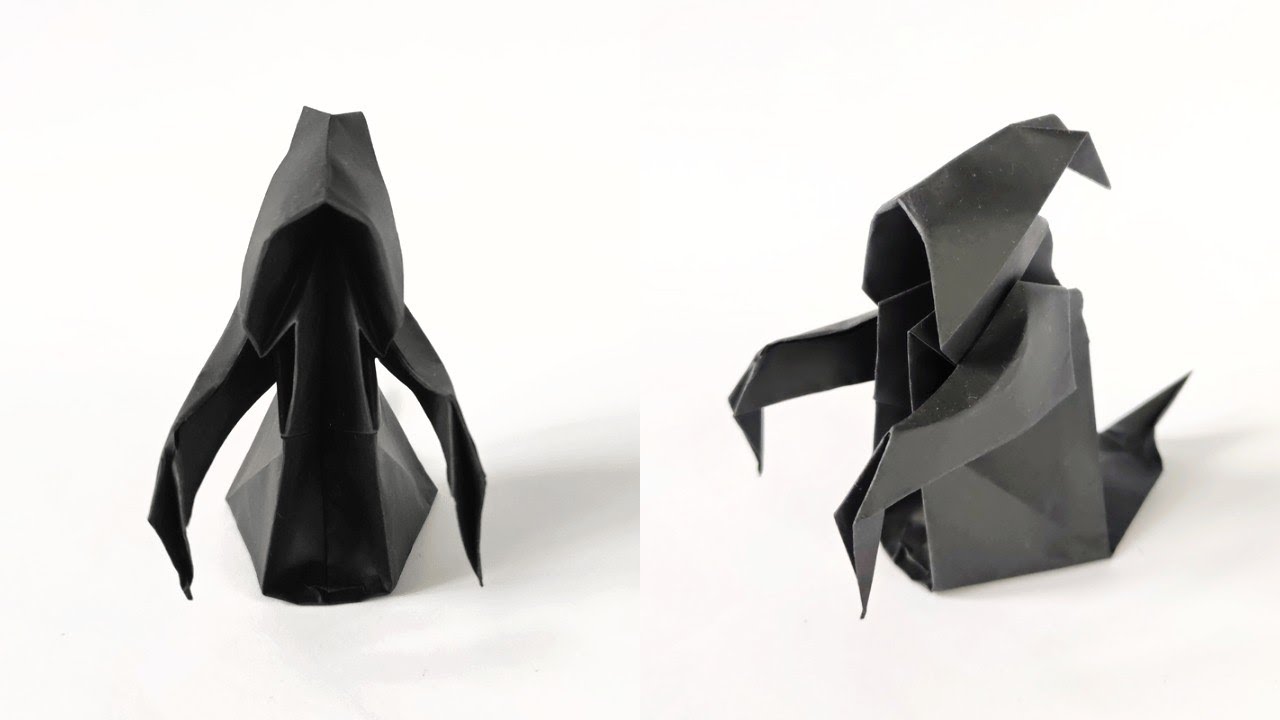 Origami GHOST tutorial | How to make a paper ghost
