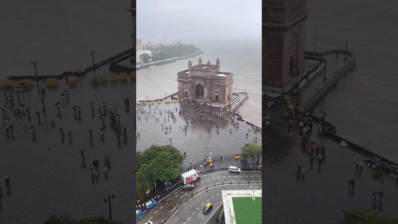 Mumbai Floods: Cars completely submerged! 🚗🛑 ll #shorts #mumbaigetaway #rain