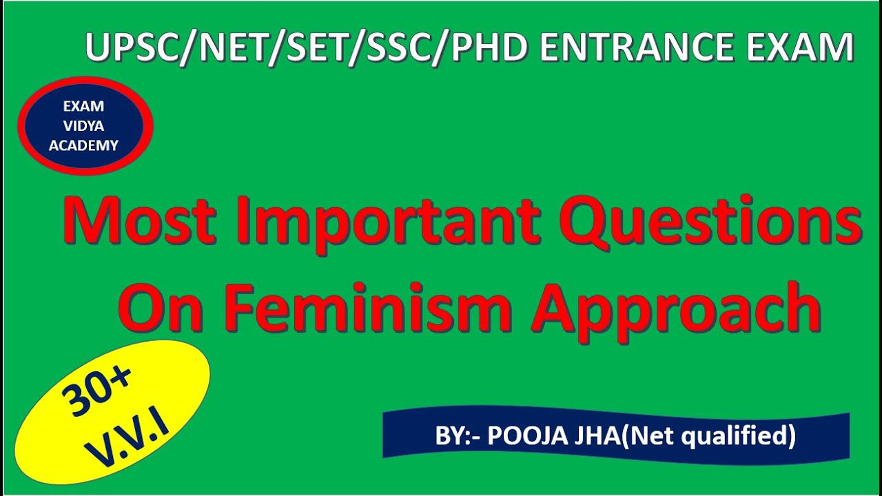 Most Important Questions On Feminism / Political Science MCQs Series / Part-4/ Quiz with all Facts