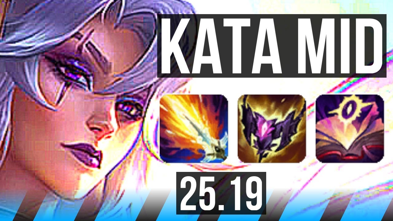 KATARINA vs ZED (MID) | 20/1/8, 12 solo kills, Rank 5 Kata, Legendary | TR Challenger | 25.19