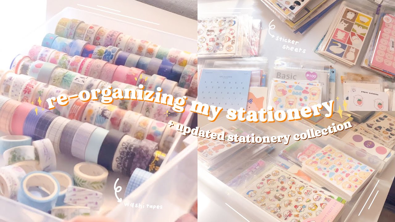 🧸 re-organizing all of my stationery + updated stationery collection