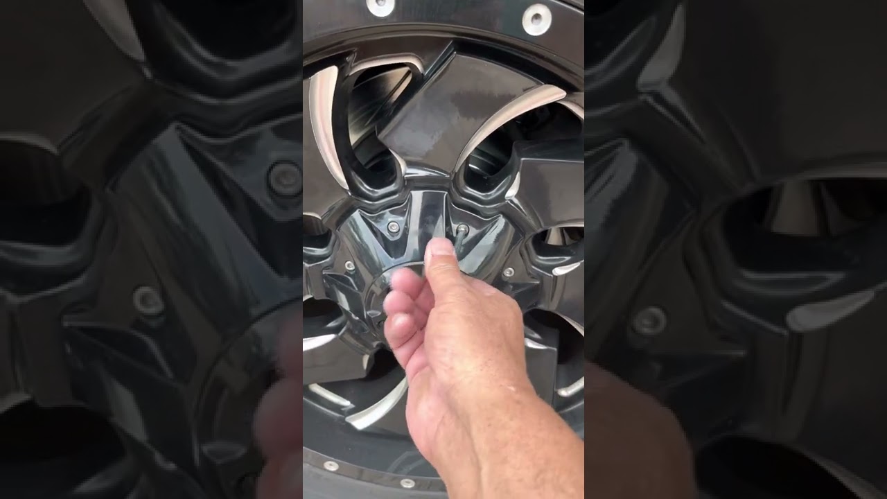 Removing hubcaps from fuel custom wheels.