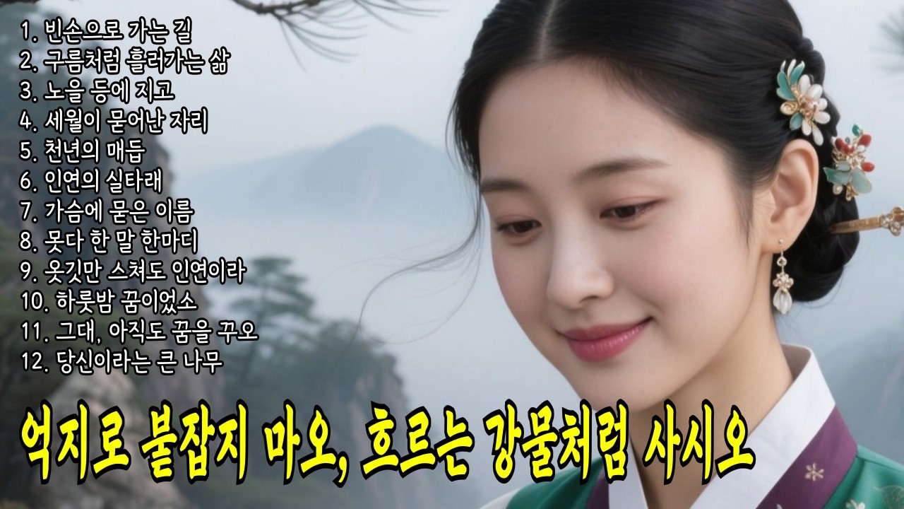 사극처럼 스며드는 인생 노래 | 세월을 묻는 국악 트로트 모음 #국악트로트 #Kpop #7080 #공수래공수거