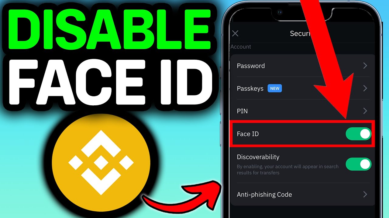 Как отключить верификацию Face ID в приложении Binance