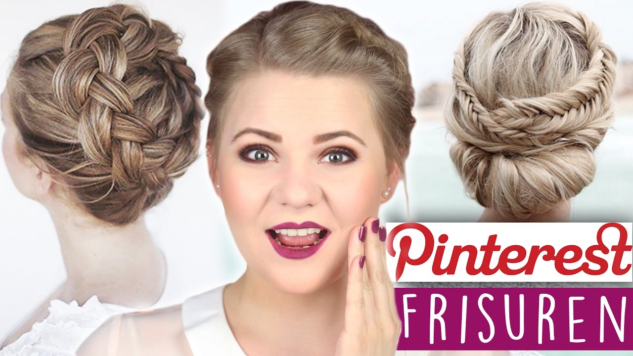 DIY PINTEREST HAIRSTYLES! ❤️ Fischgrätenzopf und Haarkranz!
