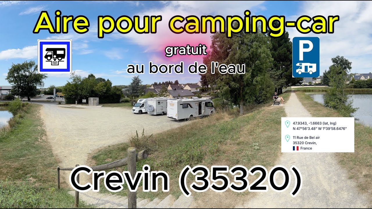 aire camping car de Crevin 35