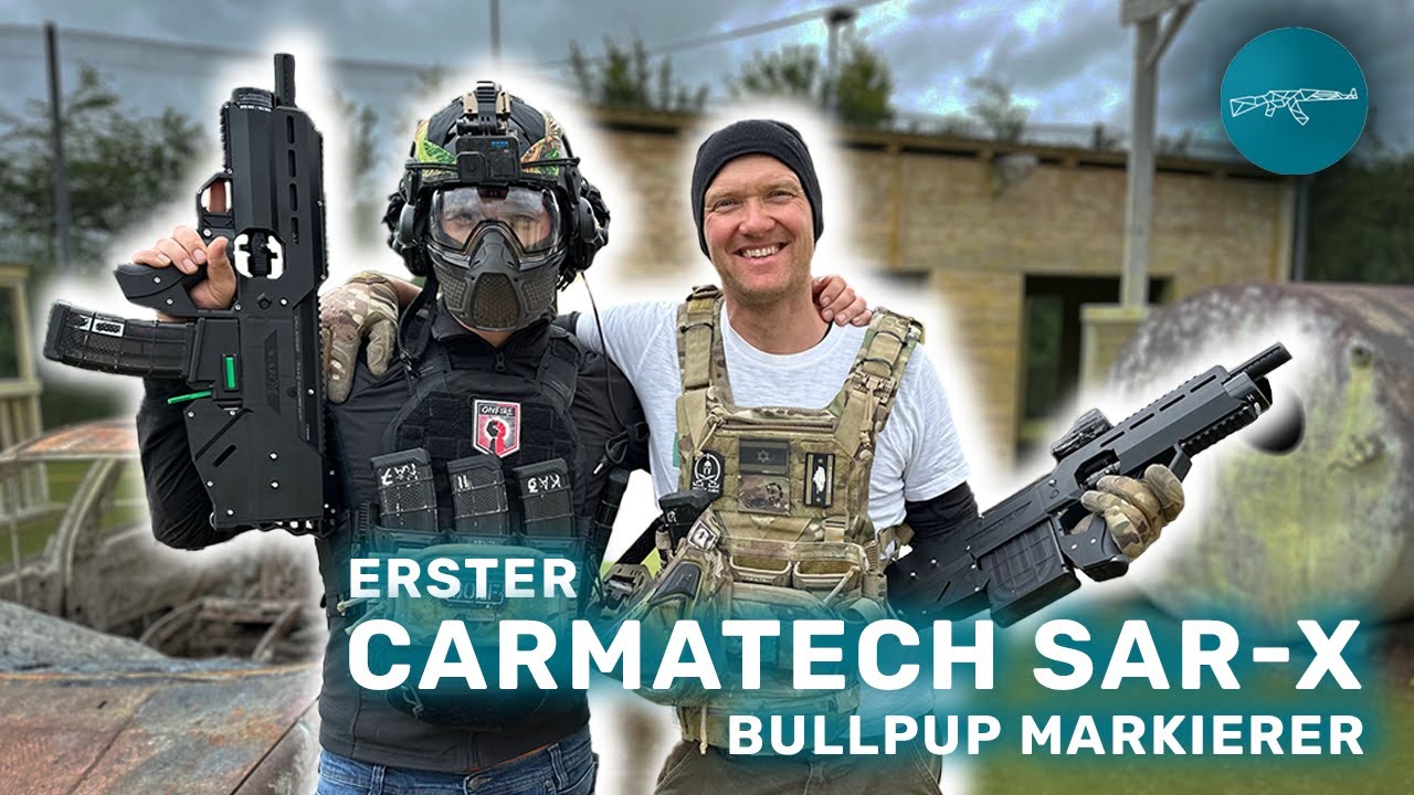 Carmatech SAR-X der erste Bullpup Magfed Paintball Markierer im Review, Unboxing, Feldtest, Review