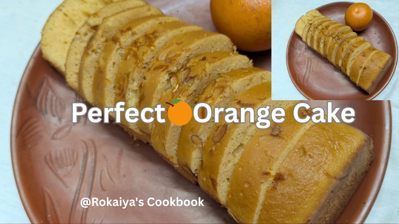🍊Perfect Orange Cake at Home | চুলায় সফট অরেঞ্জ কেক A to Z