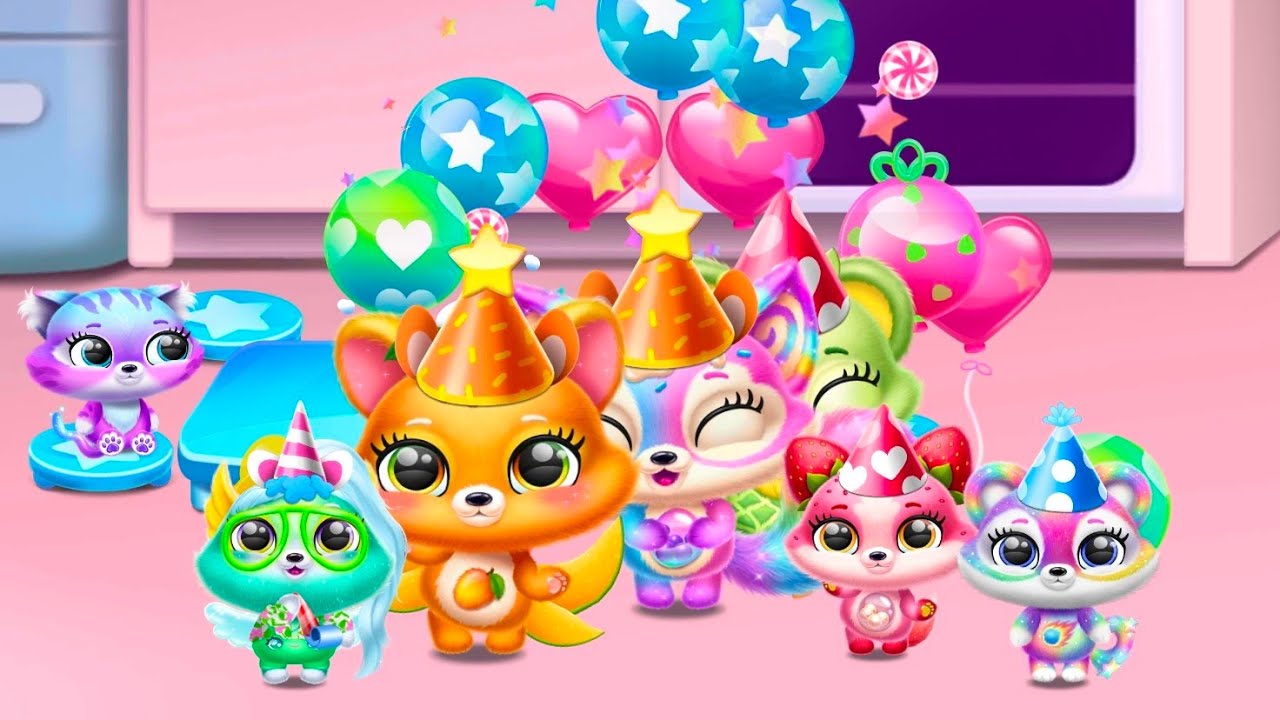 Fluvsies unicornsie pets celebrate birthday 🥳 | Tutotoons games | Fluvsies boba tea |