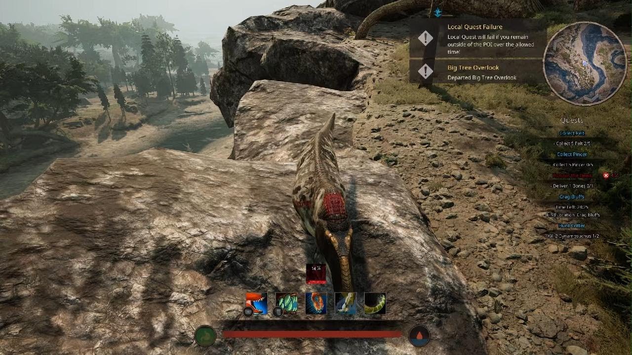 Path of Titans the great spino scuffle