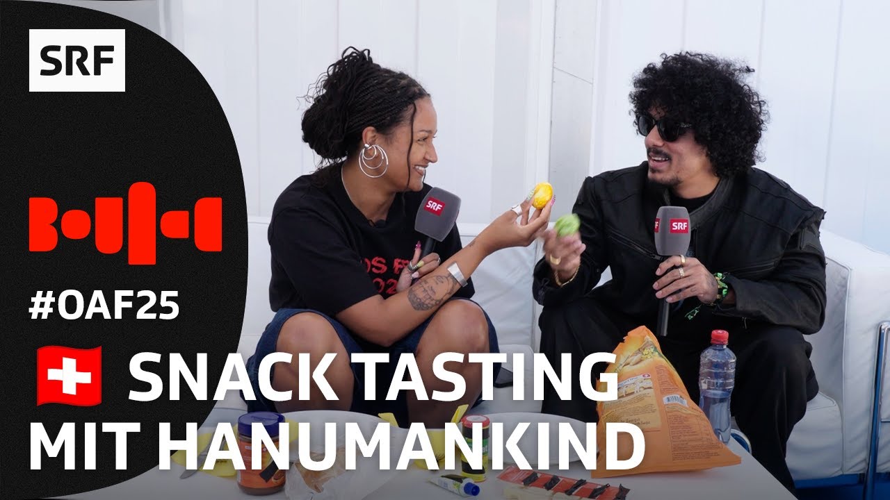 Hanumankind ratet Schweizer Snacks und spricht über Musik & Heimat | Openair Frauenfeld 2025 | SRF