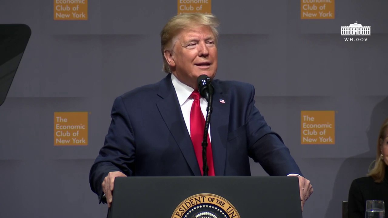 President Trump Delivers Remarks at the Economic Club of New York