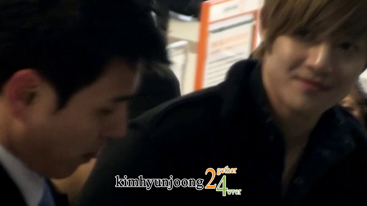 120122 KimHyunJoong fancam-go to HANEDA@Kimpo
