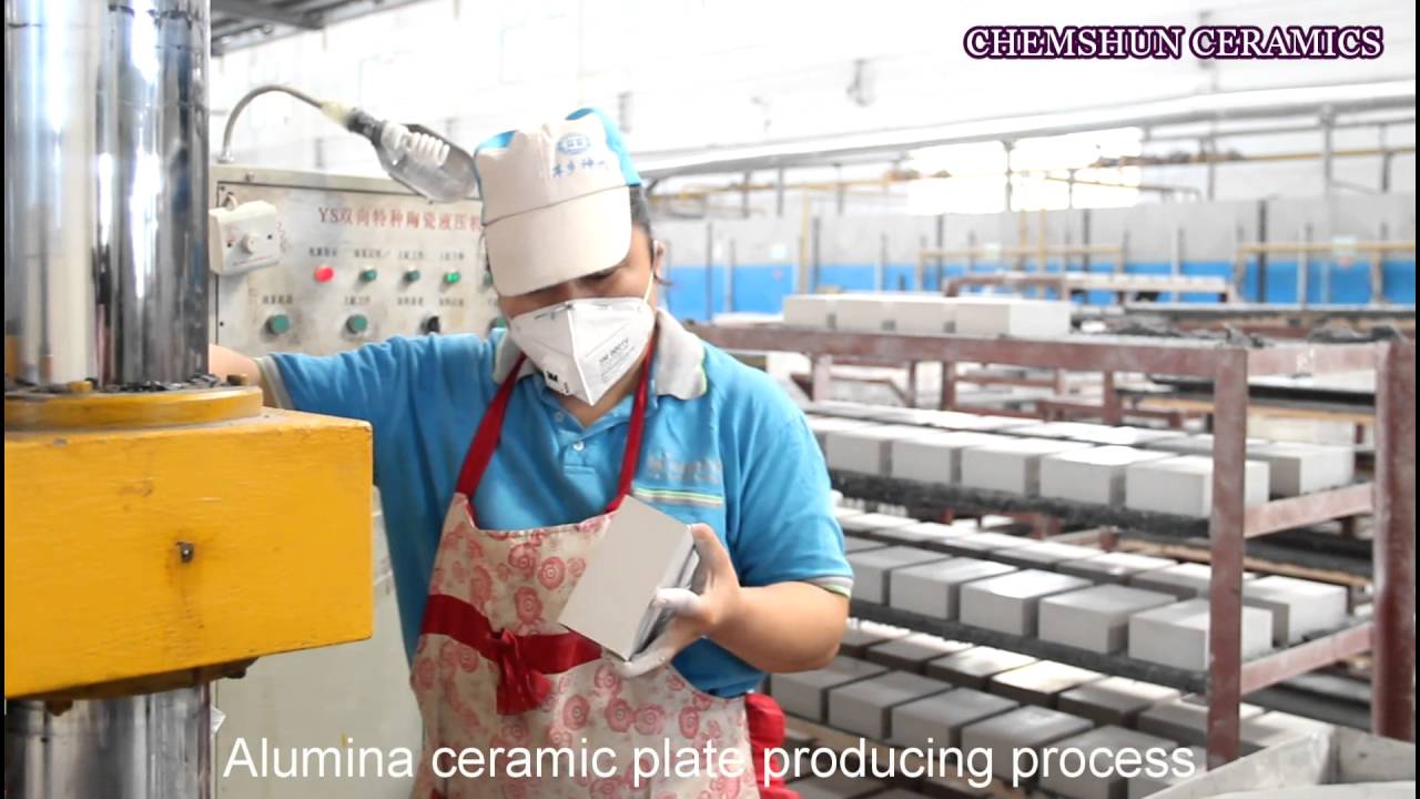 Alumina Ceramic tile bricks & alumina mosaic lining production process