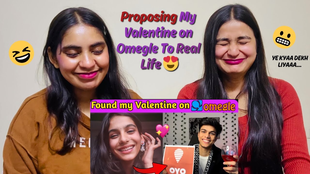 Proposing  Valentine on Omegle To Real Life 😍 | Adarshuc | The Girls Squad REACTION !!
