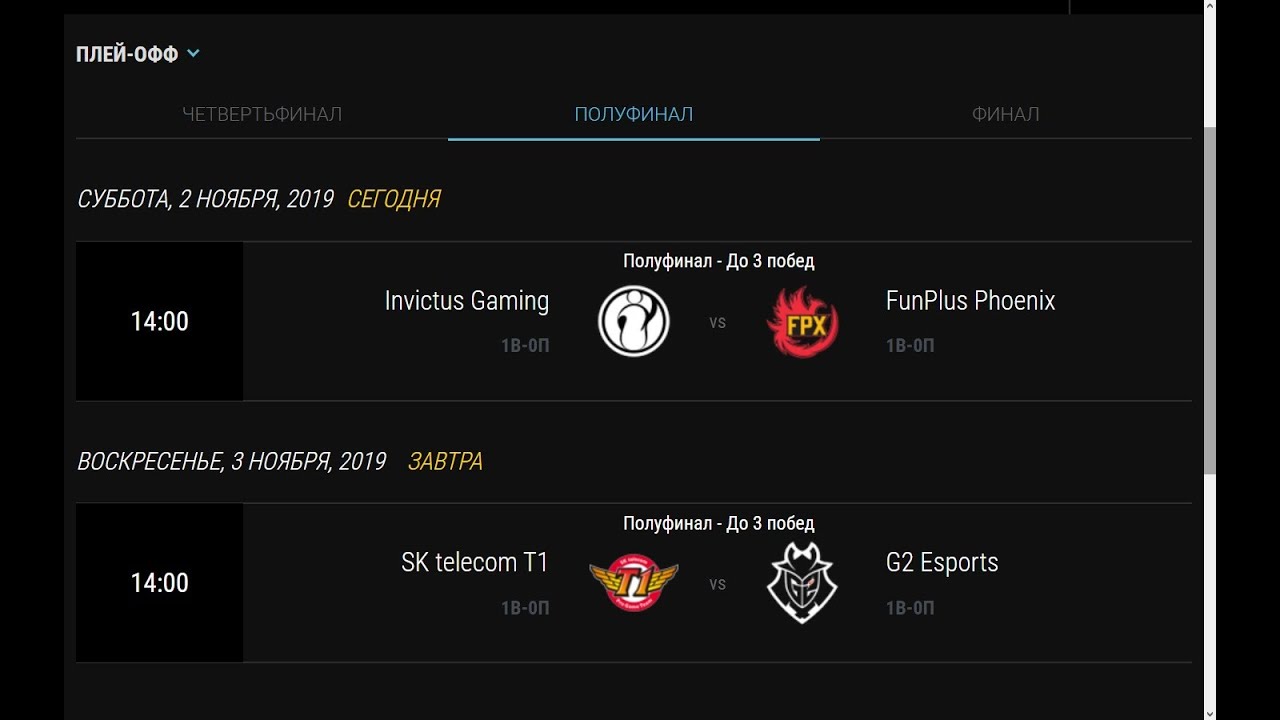 SKT vs G2 | ПЛЕЙ-ОФФ | ПОЛУФИНАЛ | ЧЕМПИОНАТ МИРА 2019 | League of legends