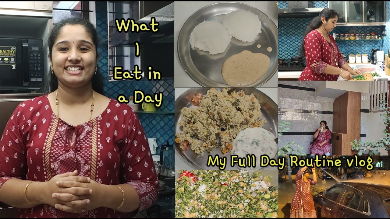 What I Eat in a Day || My Full Day Routine vlog || Breakfast Lunch and Dinner Recipes in kannada
