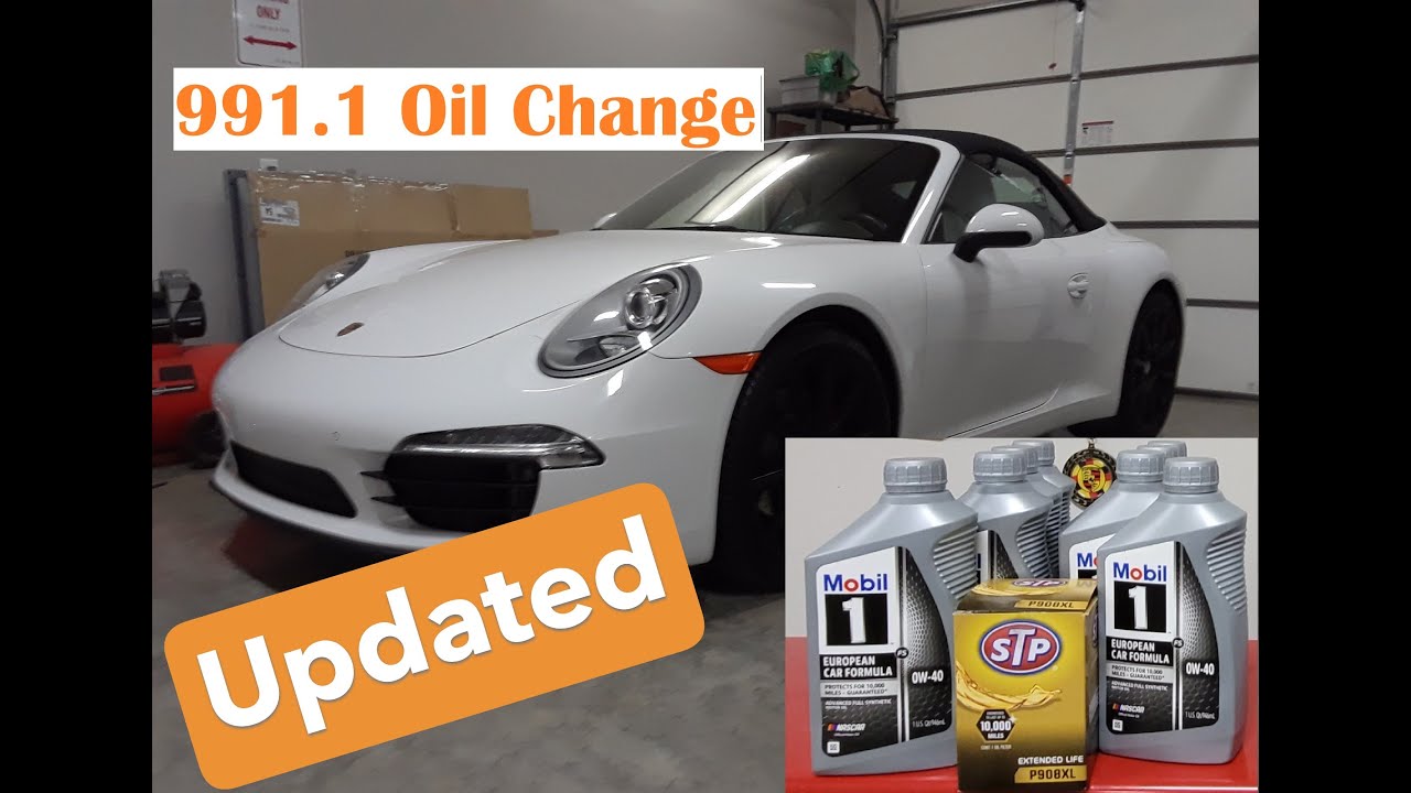 Замена масла в Porsche 911 (991.1) 2012 года выпуска.