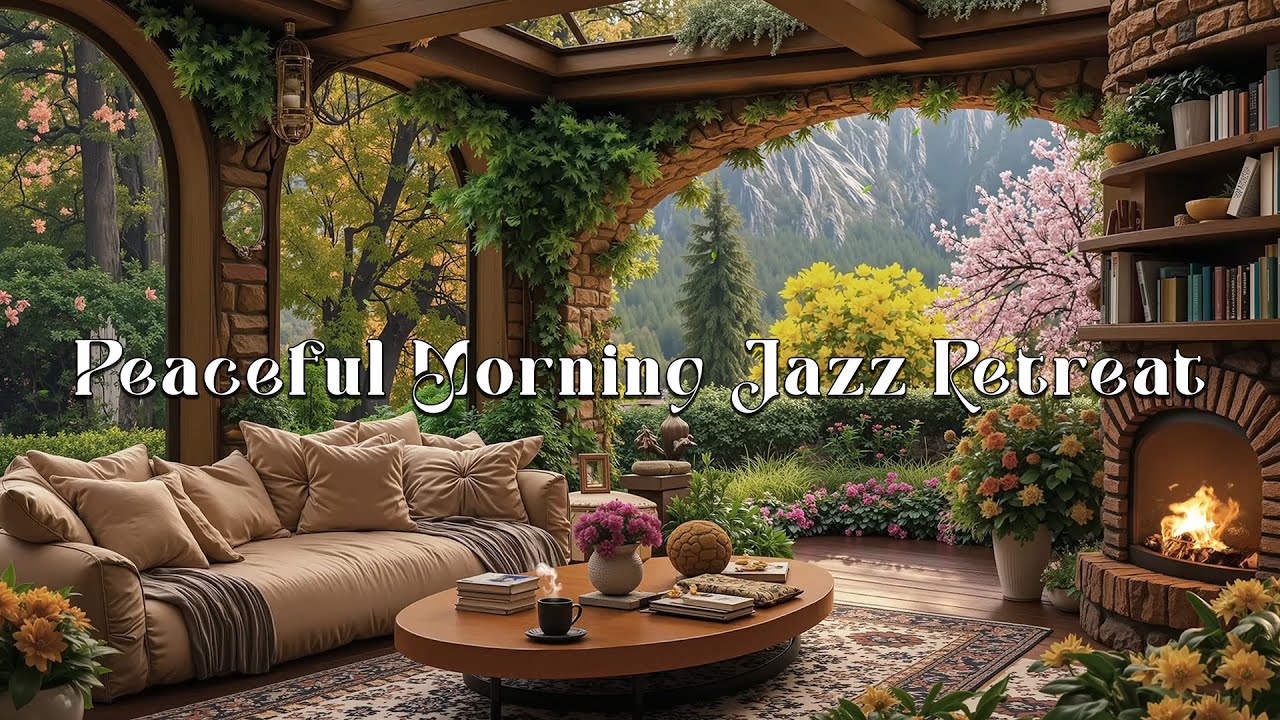Peaceful Morning Jazz Retreat ☀️ Cozy Jazz with Nature Views for Calm Focus & Relaxation