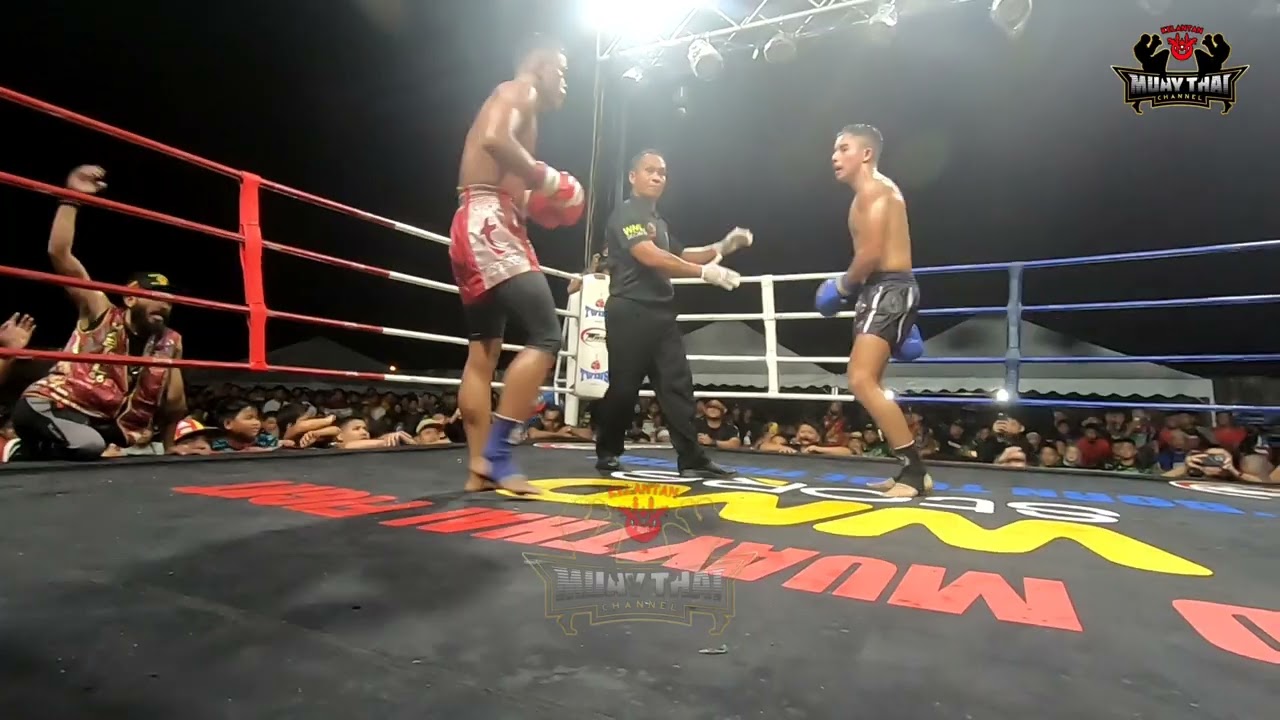 (HD) 🔵 Jojo Rentap Muaythai vs 🔴 Maliki Singa Hitam