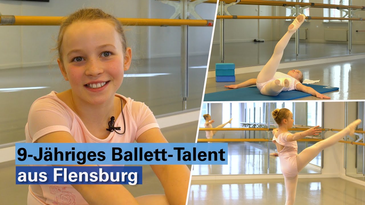 So hart trainiert das erst neunjährige Ballett-Talent Louise Sitzwohl aus Flensburg