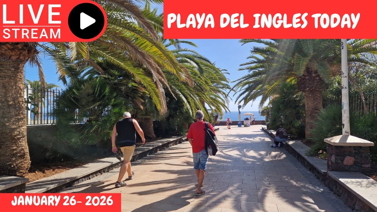 Gran Canaria LIVE 🔴 PLAYA DEL INGLES TODAY - JANUARY 26- 2026