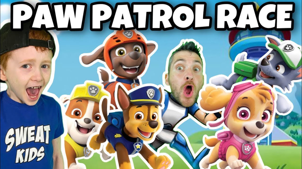 PAW PATROL RACE WORKOUT! (Video Game Exercise)