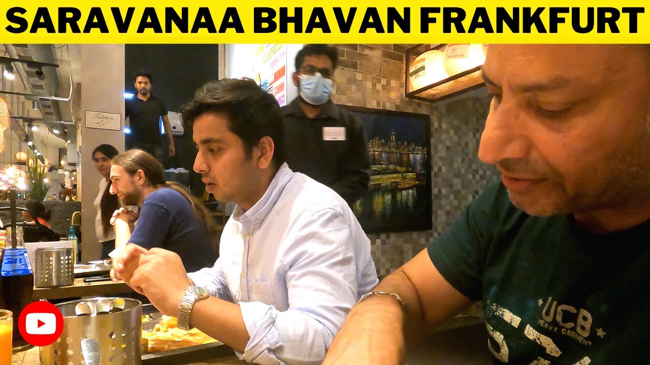 Saravanaa Bhavan  Germany Food Review | Best South Indian Restaurant in FrankFurt | Street Food | 4k