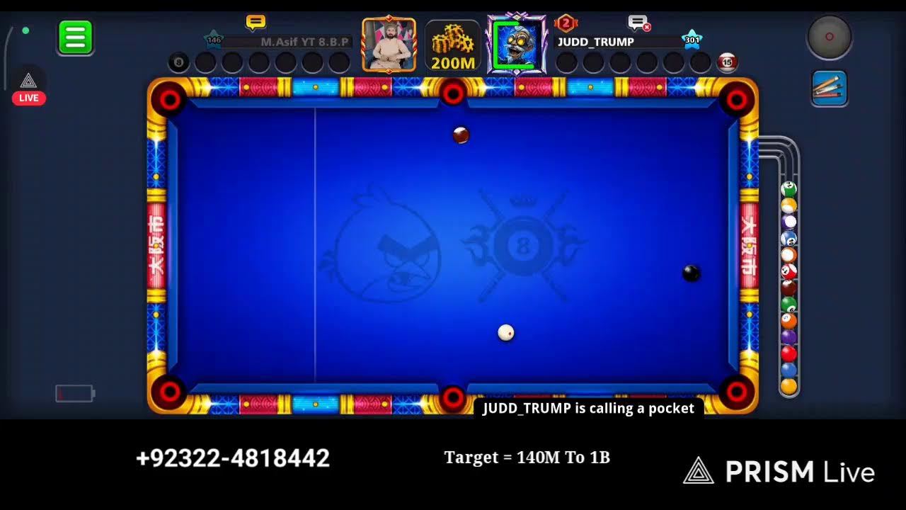 8 Ball Pool Target 1B Let's Start Where i Stop......