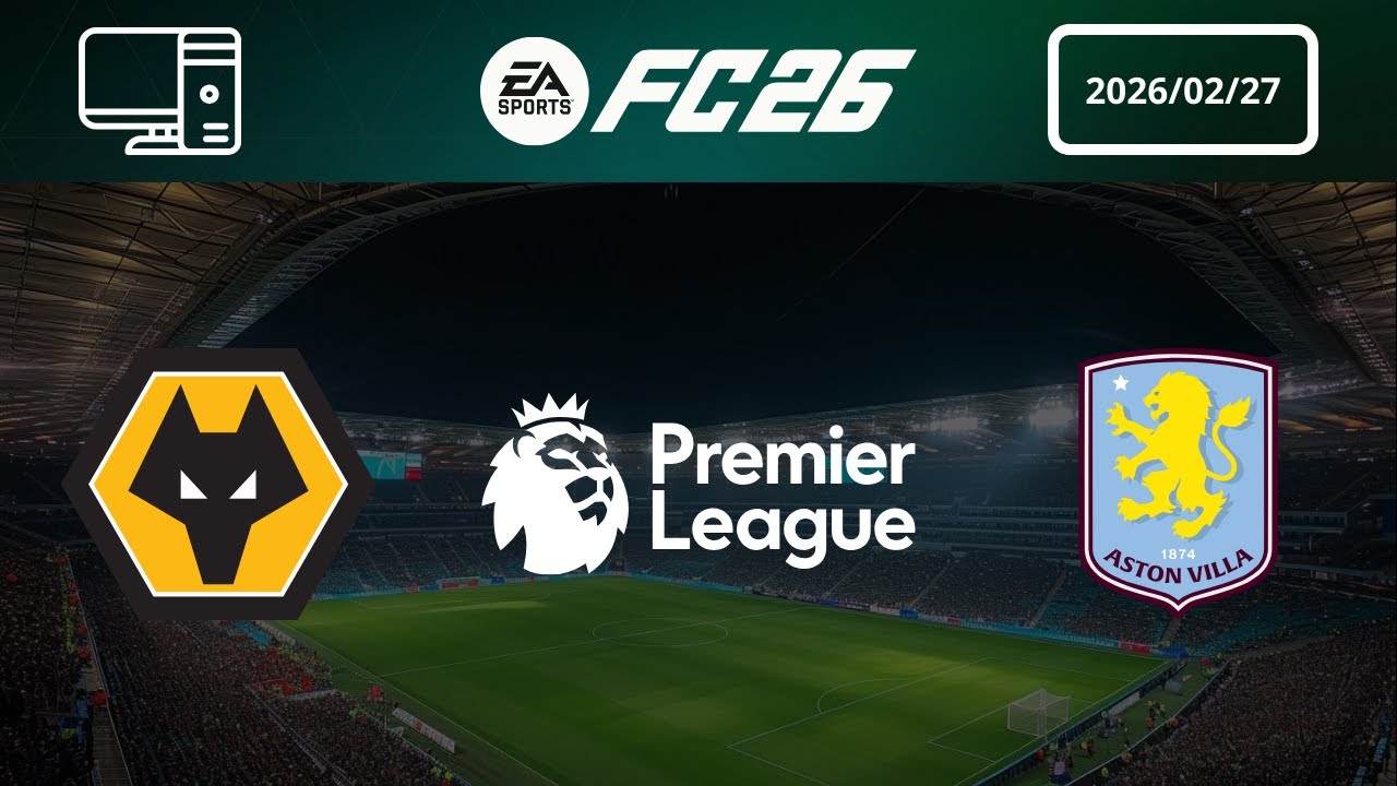 [4K] Wolverhampton Wanderers vs Aston Villa - Prediction - 2025-26 Premier League - EA FC 26