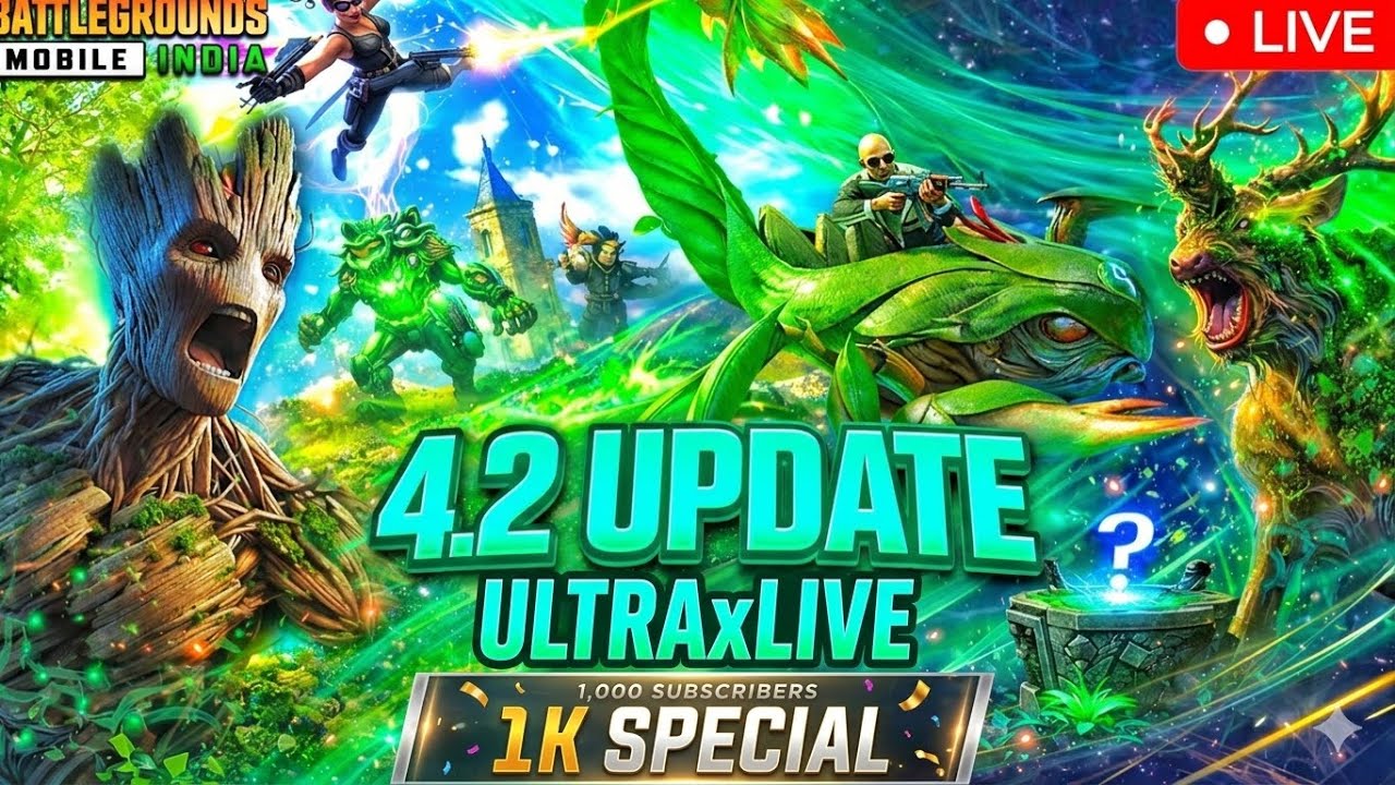 ULTRAxLIVe 🔥 PUBG LIVE 🔴 4.2 Update Gameplay | New Features Ela Unnayi? 🔥