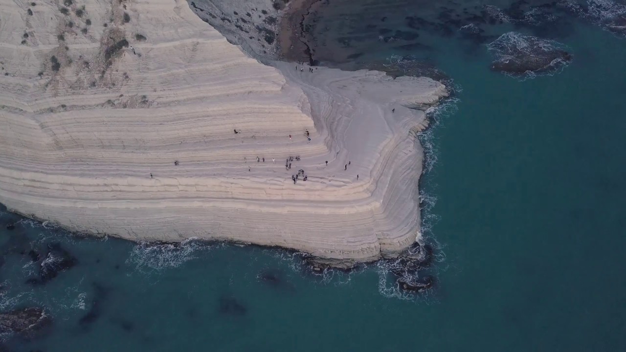 Scala Dei Turchi - Italy - Sicily - 4K - Drone Video