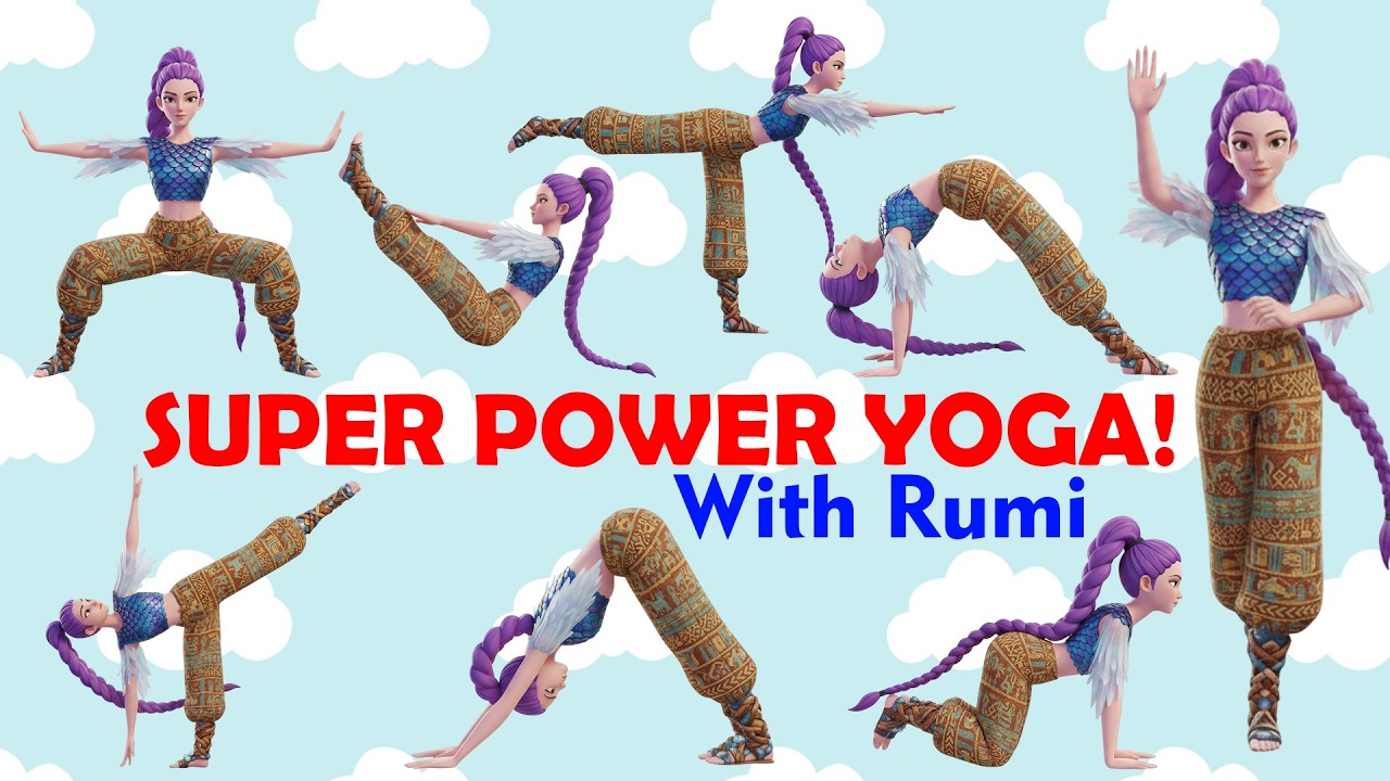 Super Power Yoga With Rumi | KPop Demon Hunters | Yoga for Kids