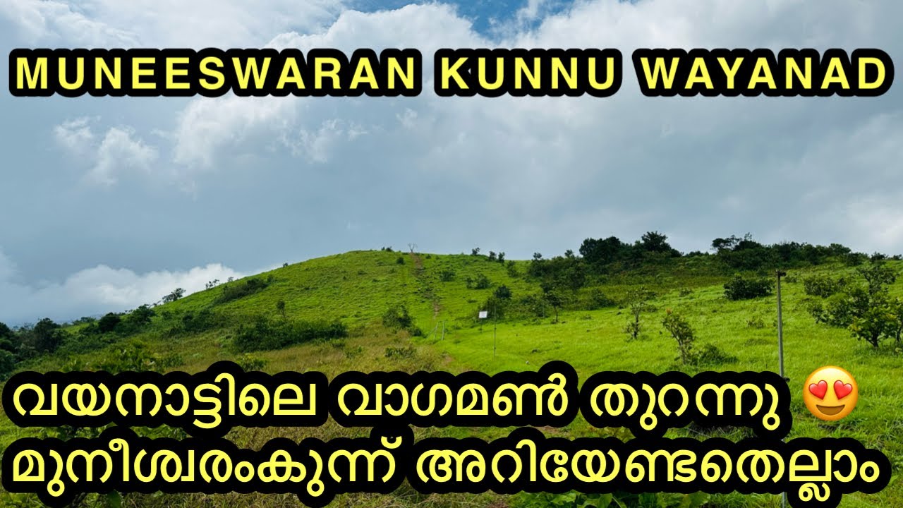 MUNEESWARAN KUNNU | വയനാട്ടിലെ വാഗമൺ തുറന്നു | മുനീശ്വരംകുന്ന് അറിയേണ്ടതെല്ലാംTOURIST PLACES WAYANAD