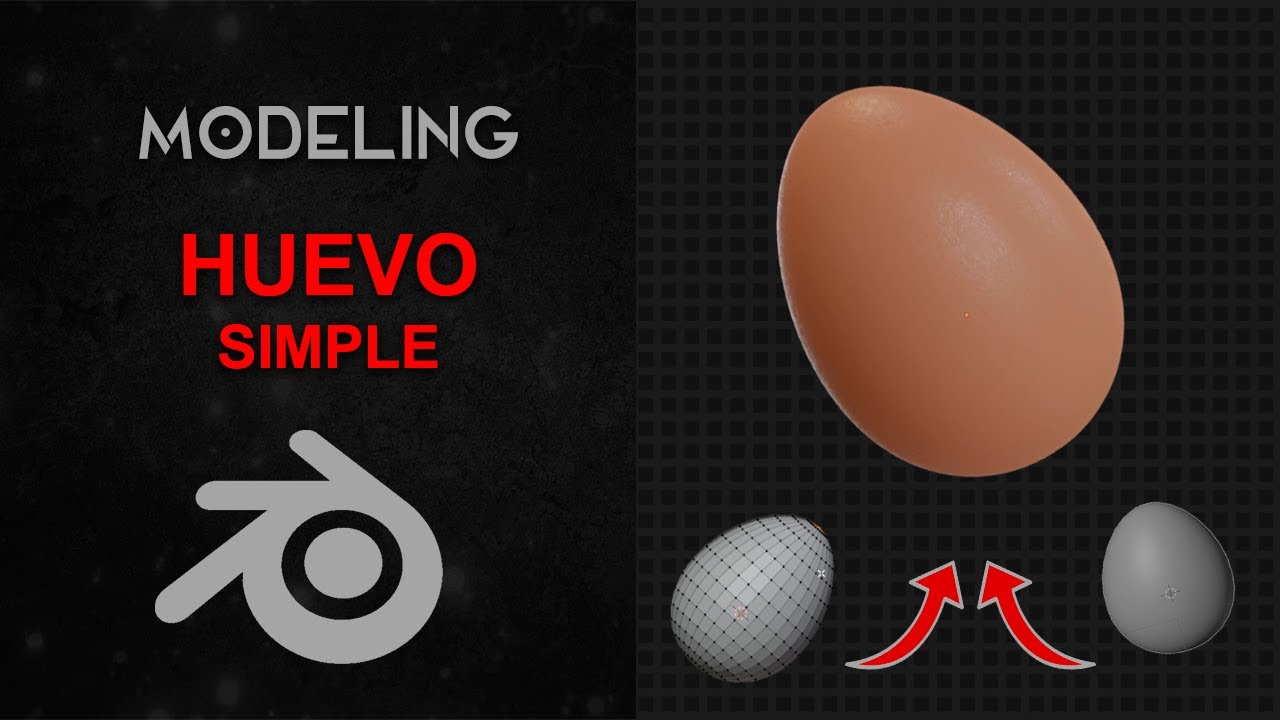 Modelado de HUEVO ¡SIMPLE!| BLENDER MODELING