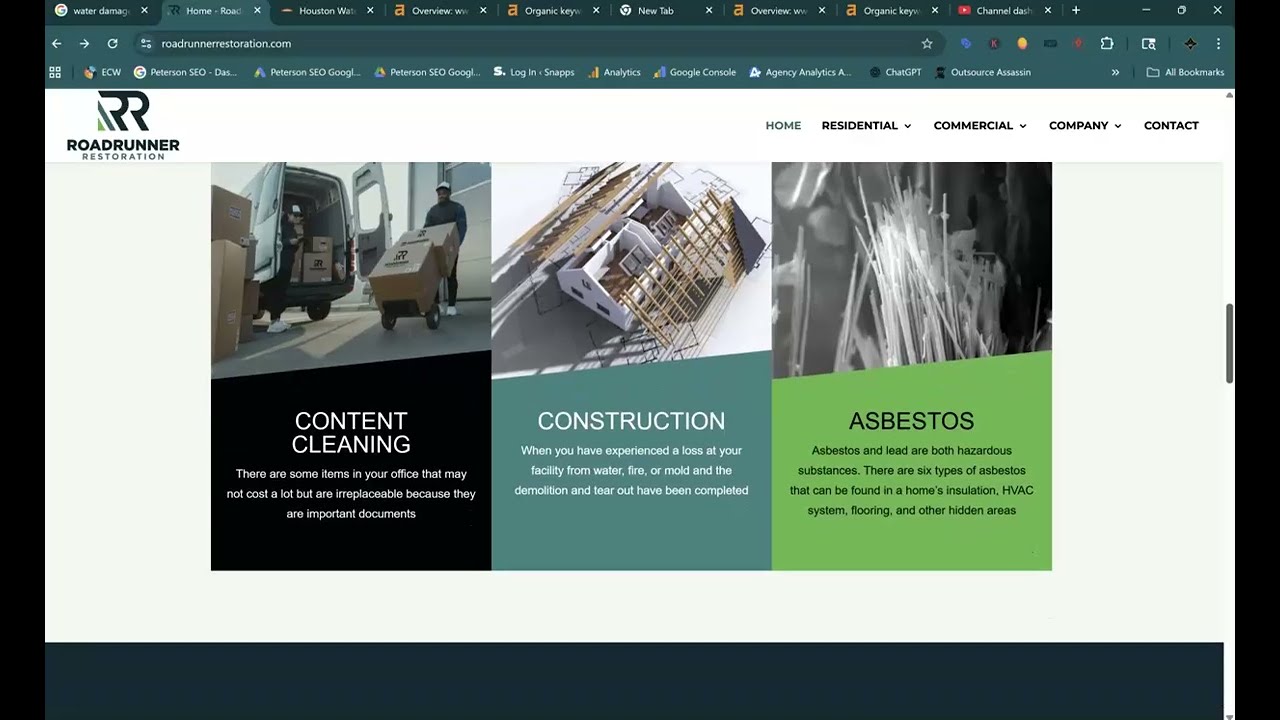 RoadRunner Restoration Online Audit | Peterson SEO