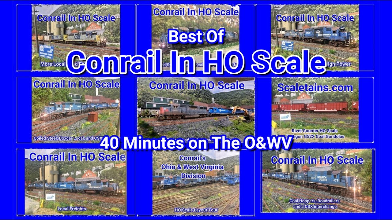 Conrail in HO Scale - 40 Minutes on the O&WV