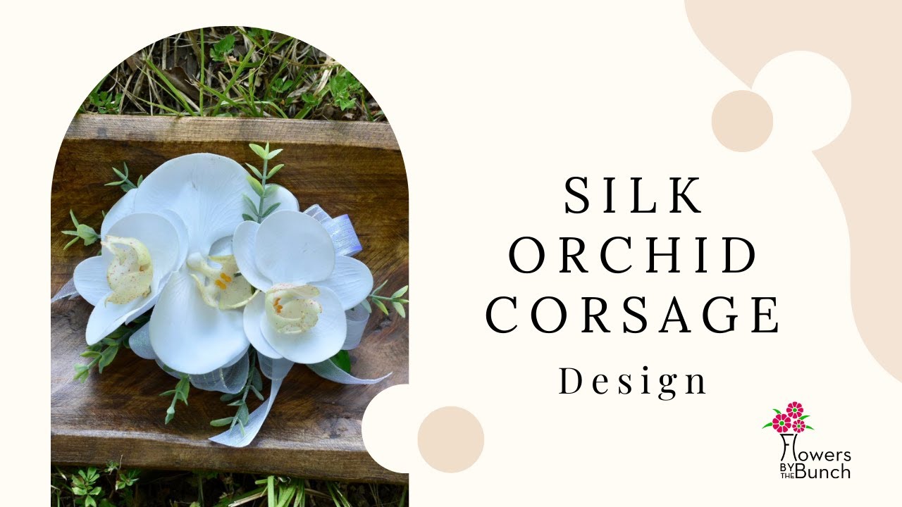 Silk Orchid Corsage - TUTORIAL